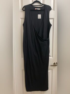 FREE PEOPLE BEACH Cotton Midi Dress With Pockets Size Small ***OVERSIZED*** NWT